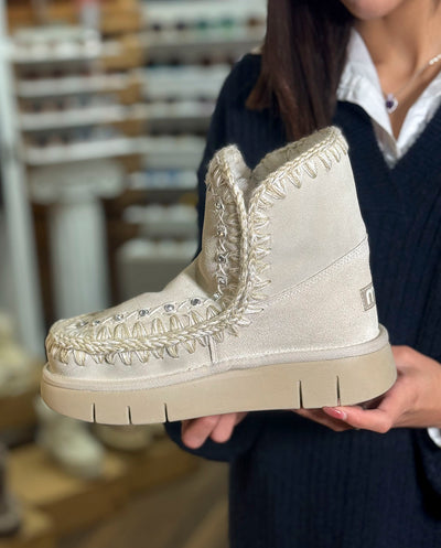MOU Eskimo Bounce boot strass chalk