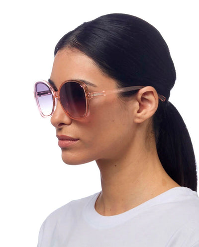 Óculos de sol rosa transparentes Anna 019 Okkia