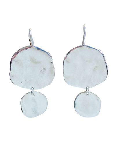 Pendientes Ibiza doble plata Karen Hallam