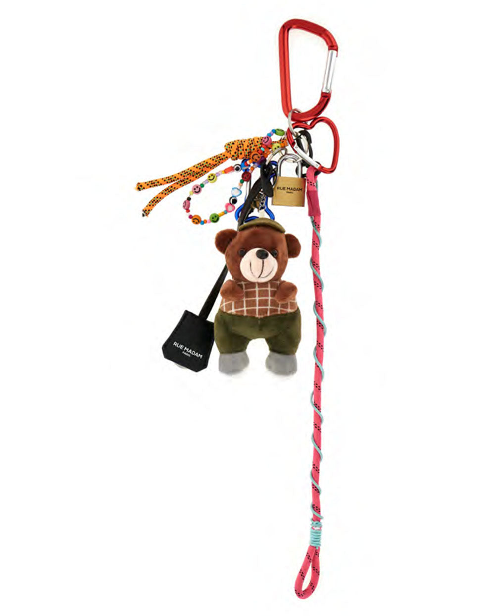 Teddy Charm llavero para bolso verde Rue Madam Paris