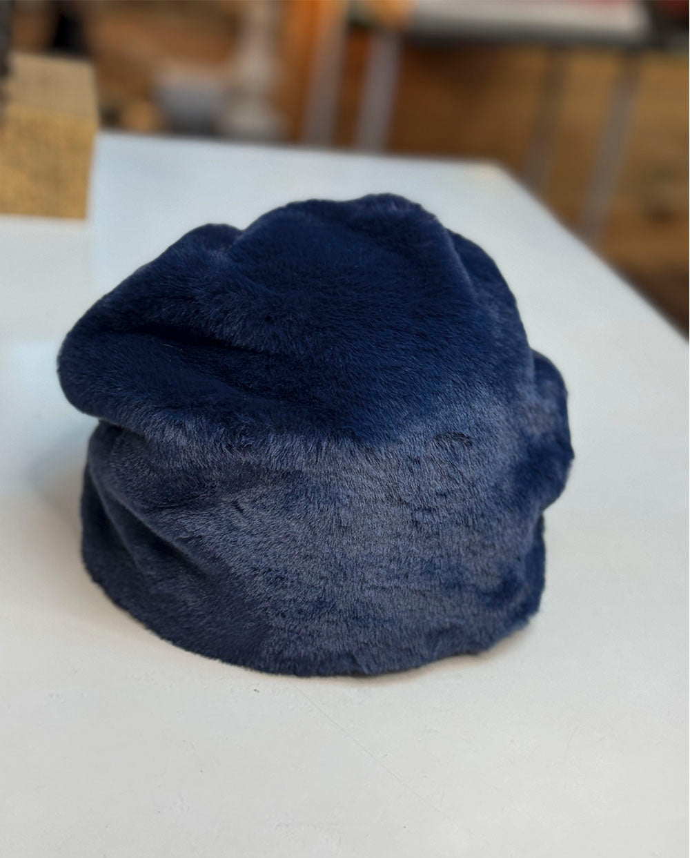 Gorro pelo azul marino Poesia d´Élite