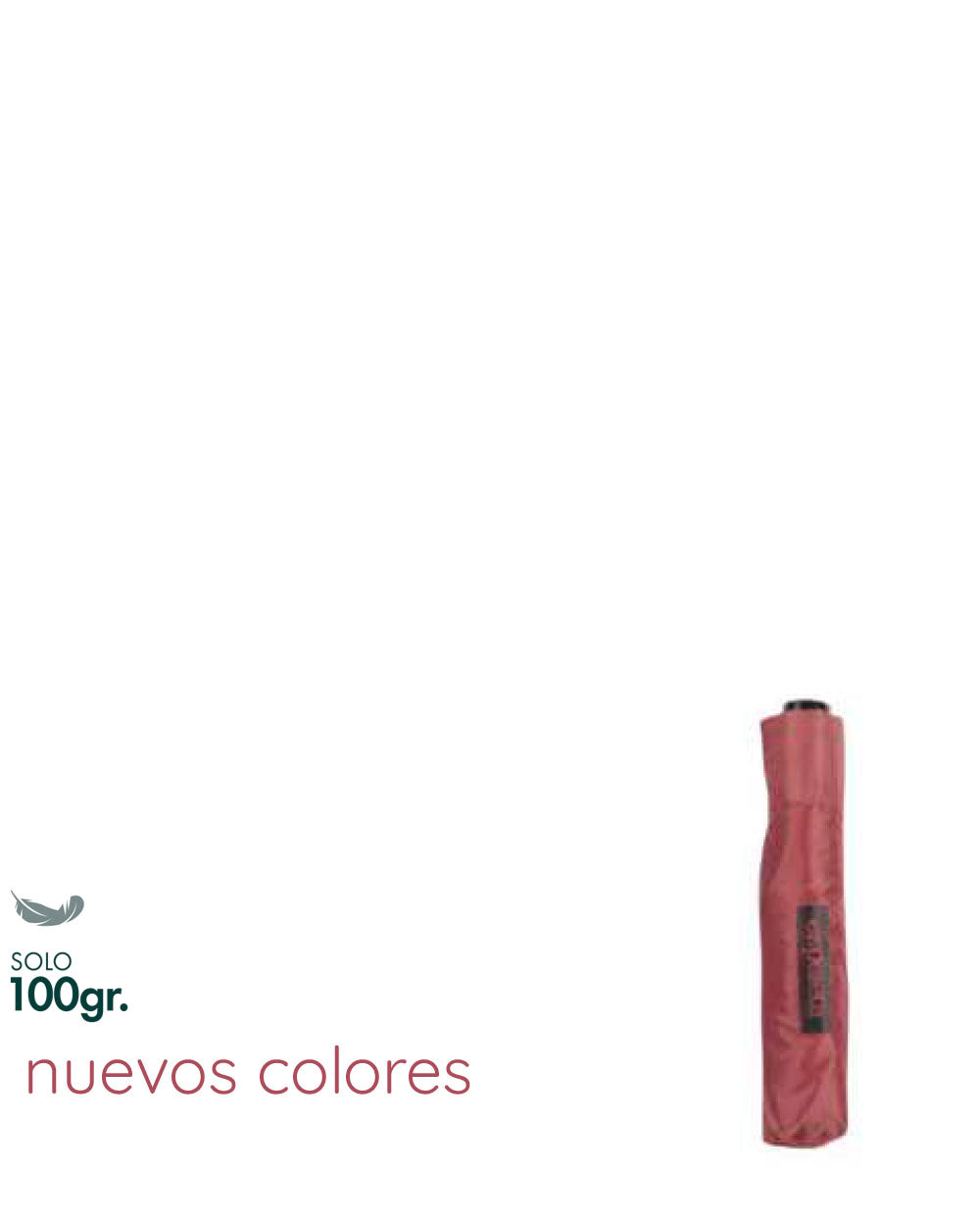 Paraguas 100gr ultralight rojo lipstick Ezpeleta