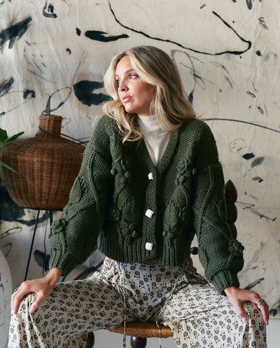 Cardigan Cozy verde Jaase