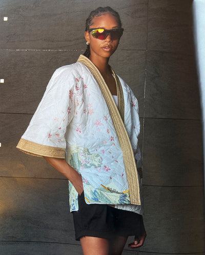 Kimono Zoe largo blanco Canadian Classics