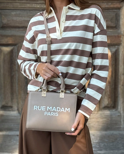 Saco de compras revermont Vermont conhaque Rue Madam Paris