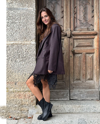 Blazer sastre oversized marrón Odi et Amo