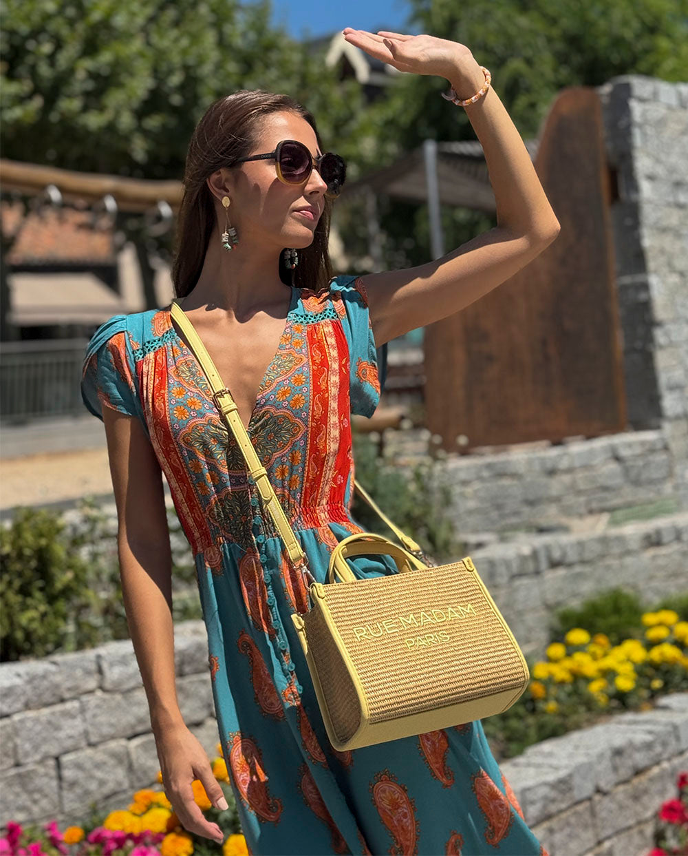 Bolso mini tote summer amarillo