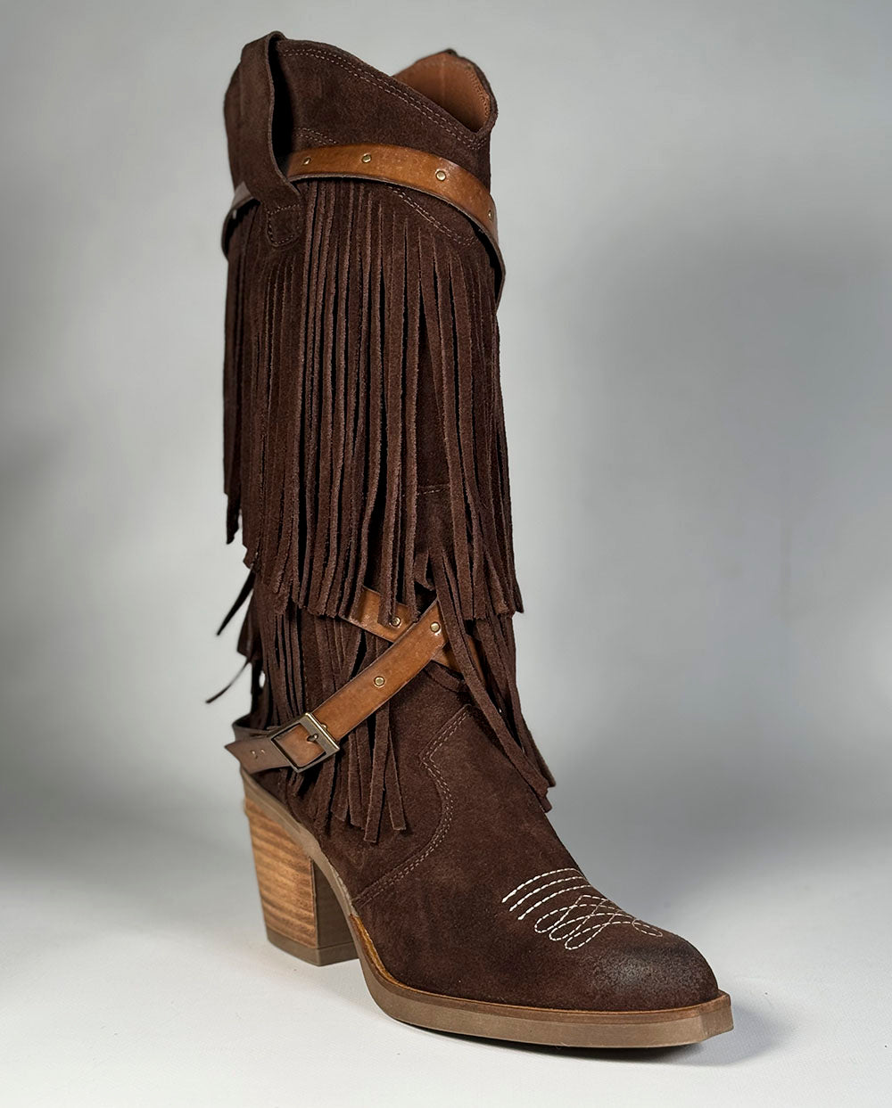 bota-flecos-hebillas-chocolate-Nemonic