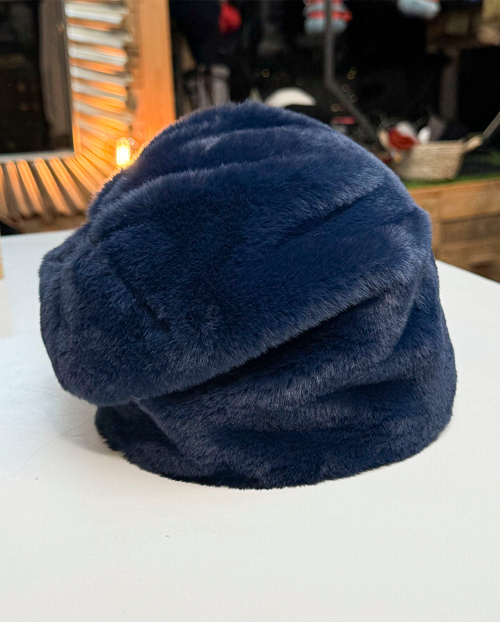 Gorro pelo azul marino Poesia d´Élite