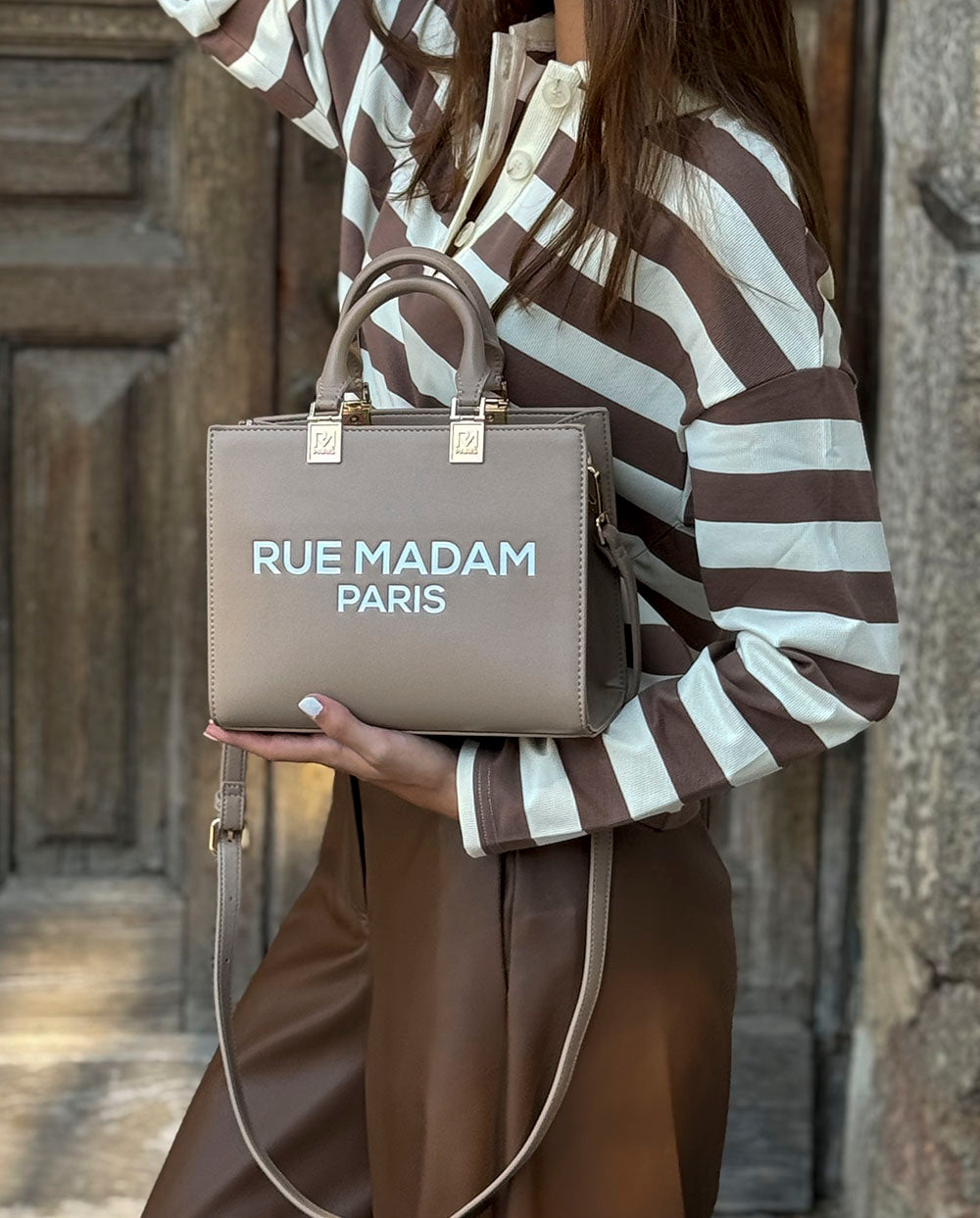 Saco de compras revermont Vermont conhaque Rue Madam Paris