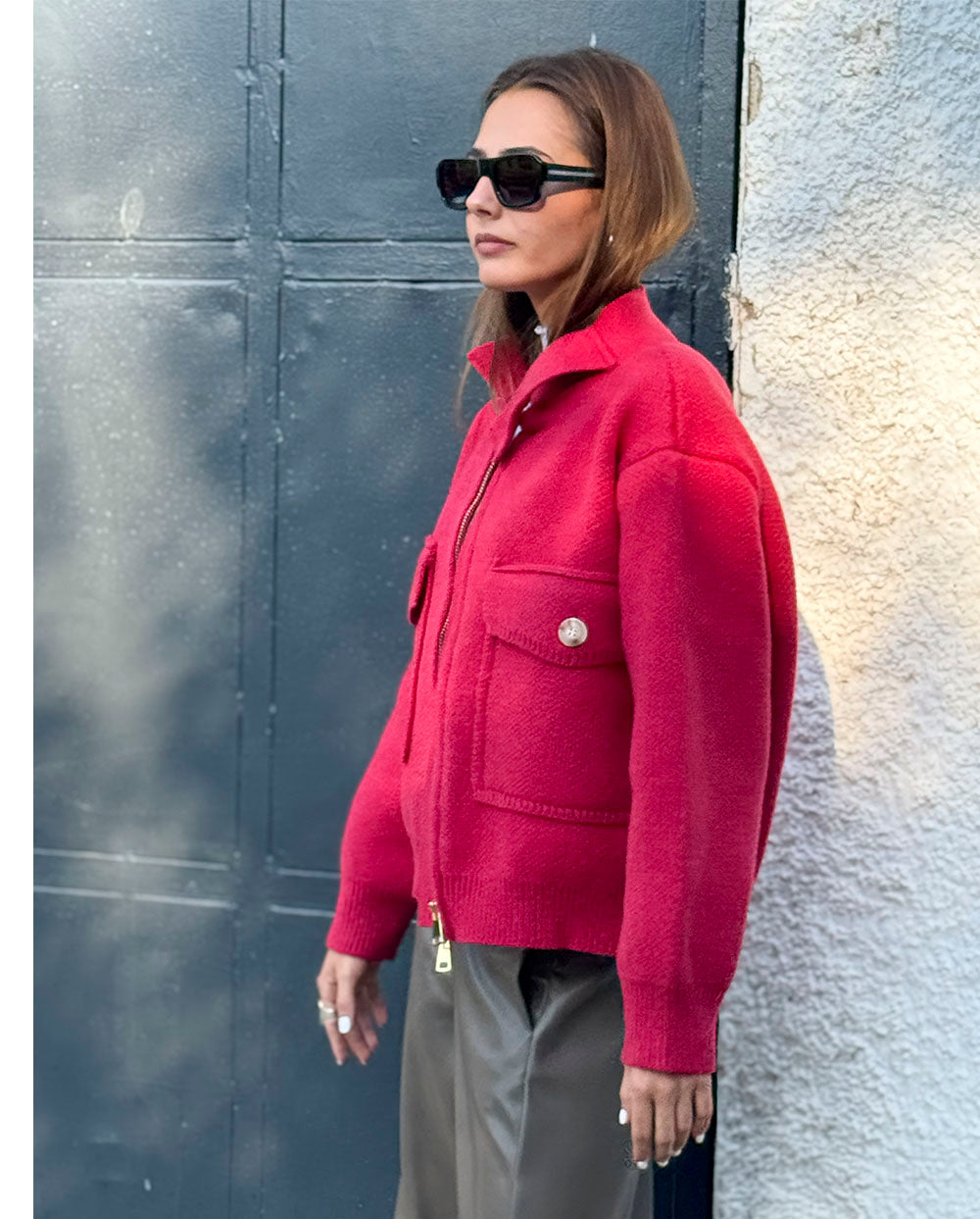 Chaqueta Biba rojo Orfeo París