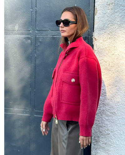 Chaqueta Biba rojo Orfeo París