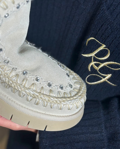 MOU Eskimo Bounce boot strass chalk