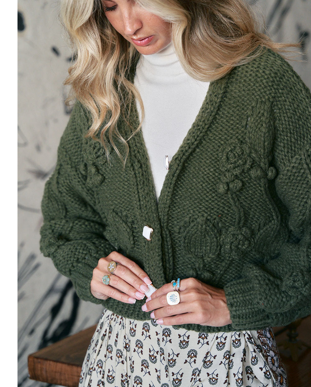 Cardigan Cozy verde Jaase