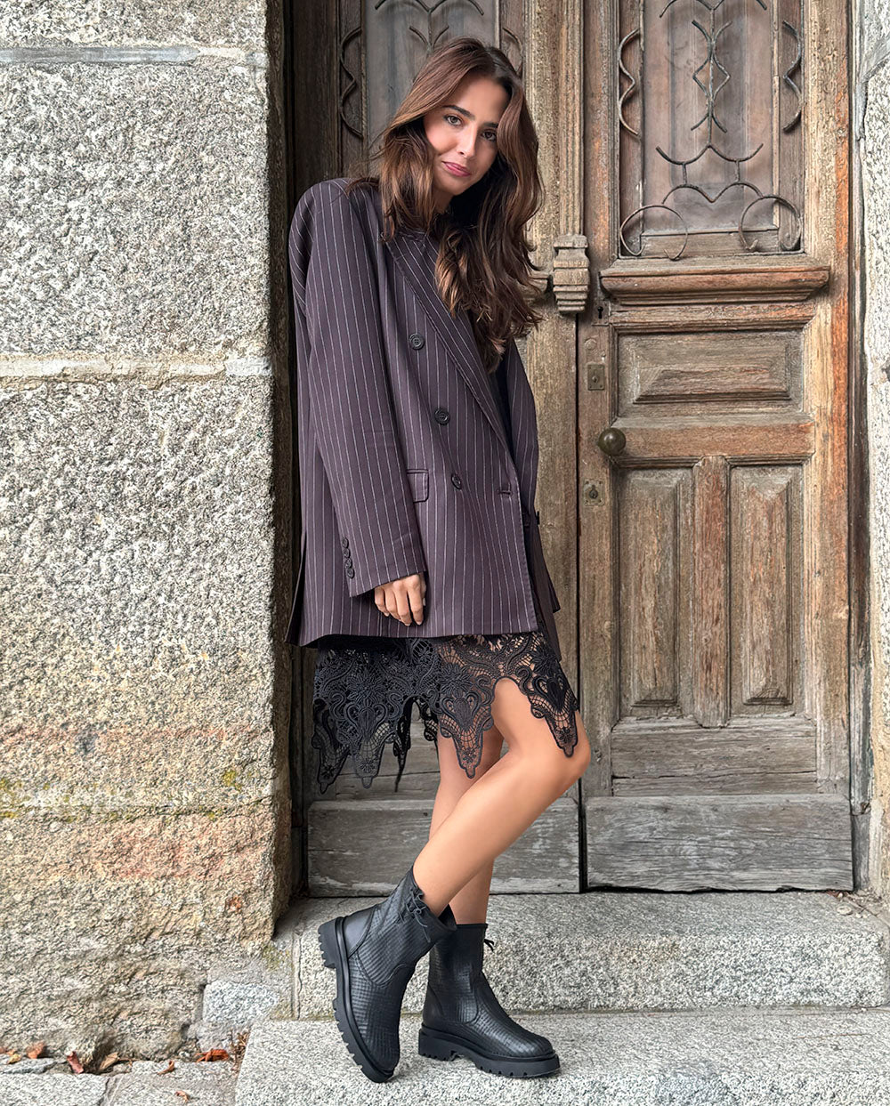 Blazer sastre oversized marrón Odi et Amo