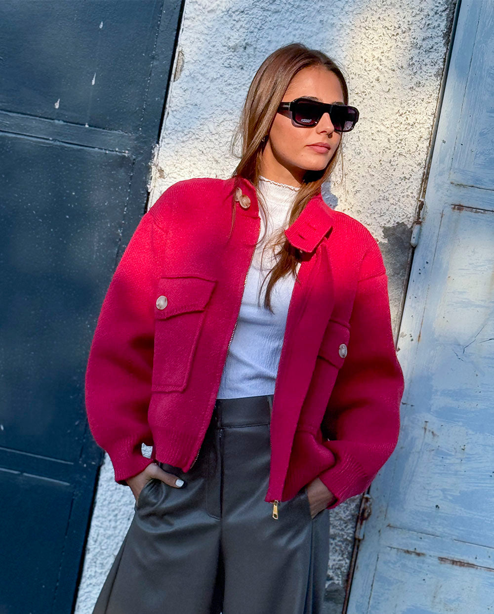 Chaqueta Biba rojo Orfeo París