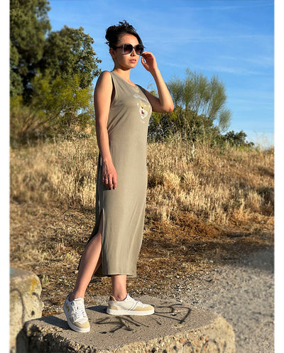 Vestido Eveline caqui