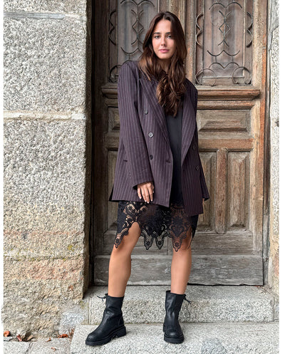 Blazer sastre oversized marrón Odi et Amo