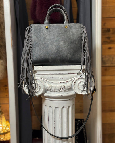 Bolso Mini Tote Texas negro vintage Rue Madam Paris