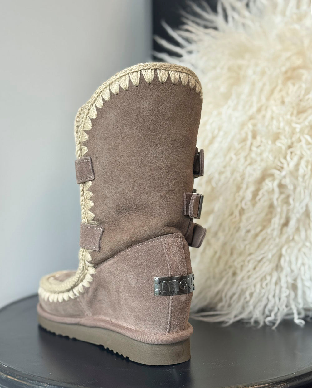 MOU Eskimo Eskimo inner wedge tall buckle gris piedra