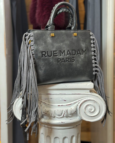 Bolso Mini Tote Texas negro vintage Rue Madam Paris