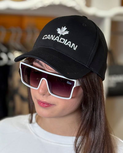 Gorra Visera  Baloncesto bordado negro Canadian