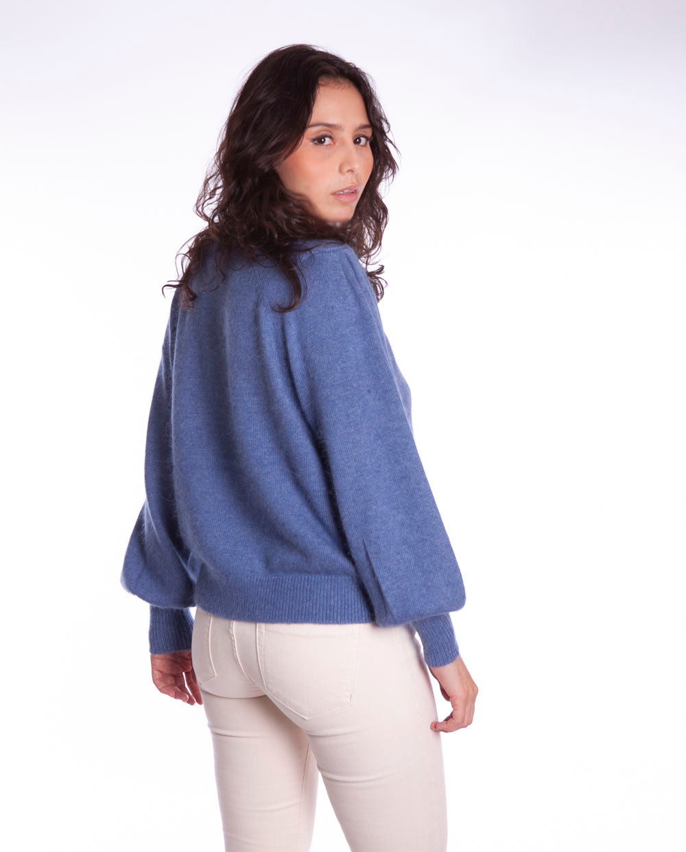 Jersey Micky angora azul Orfeo París
