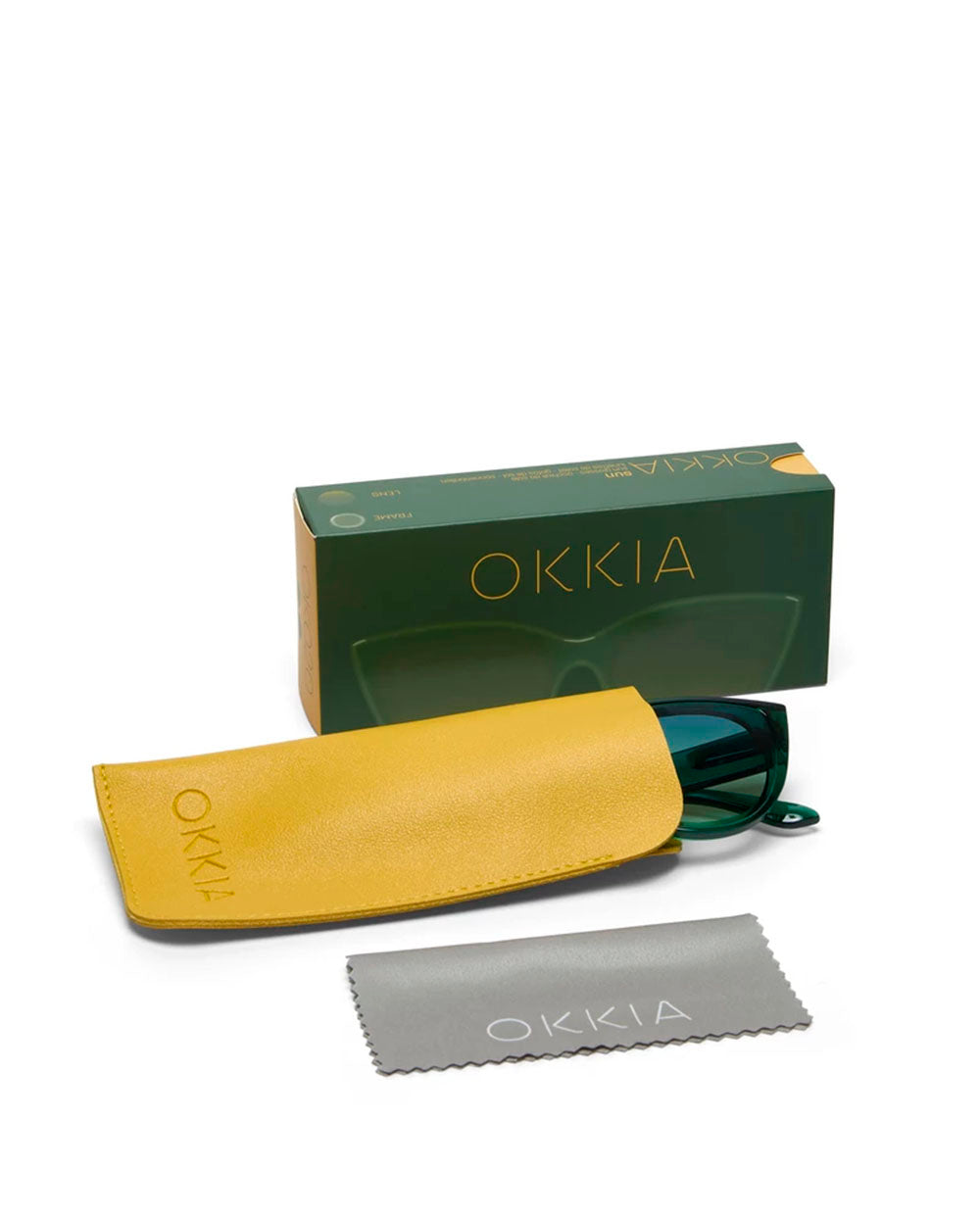 Gafa sol Silvia 020 transparente verde Okkia