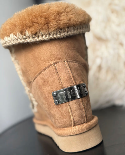 MOU Eskimo Eskimo inner wedge short stras marrón tob