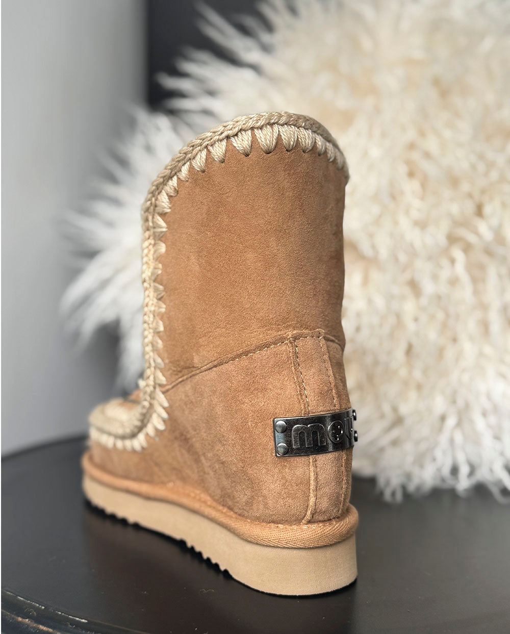 MOU Eskimo Eskimo inner wedge short stras marrón tob