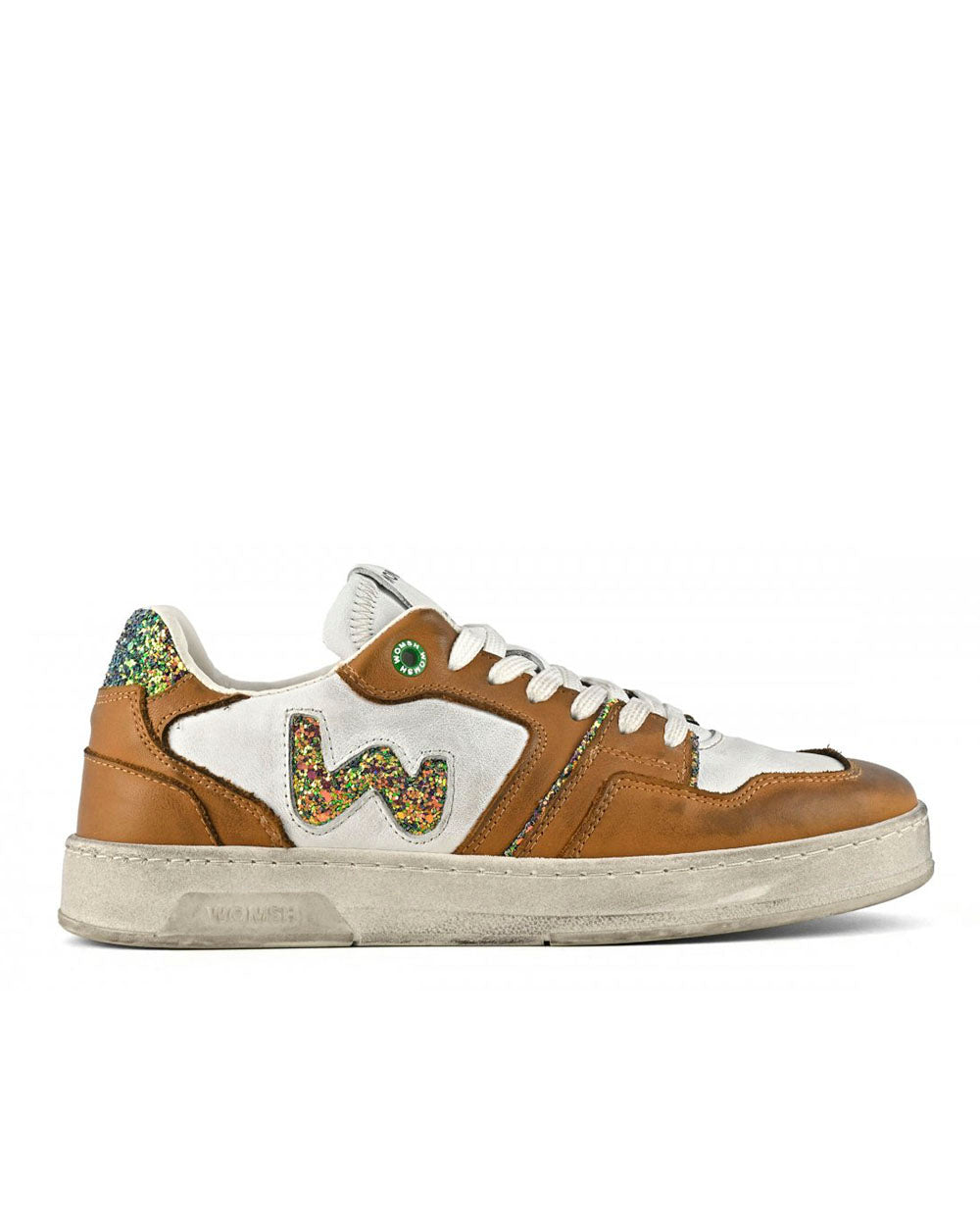 Womsh Circle Leather Sneaker cognac