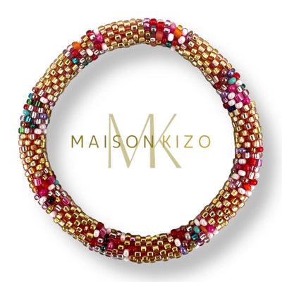 Pulsera nepalí multicolor iridiscente
