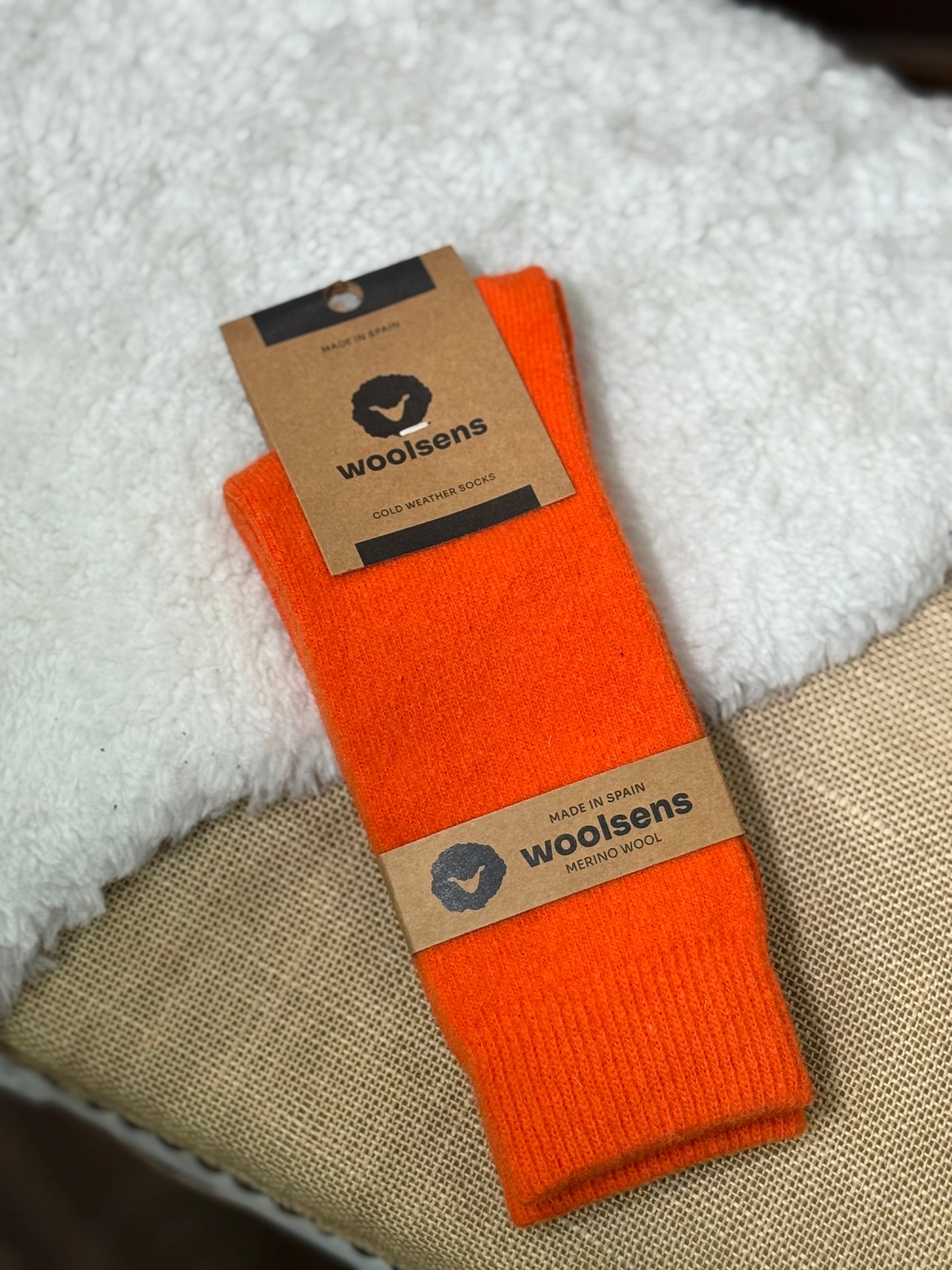 Calcetines lana merino Oslo orange Woolsens