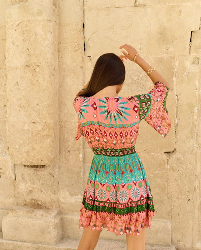 Vestido corto Goa rosa Piti Cuiti