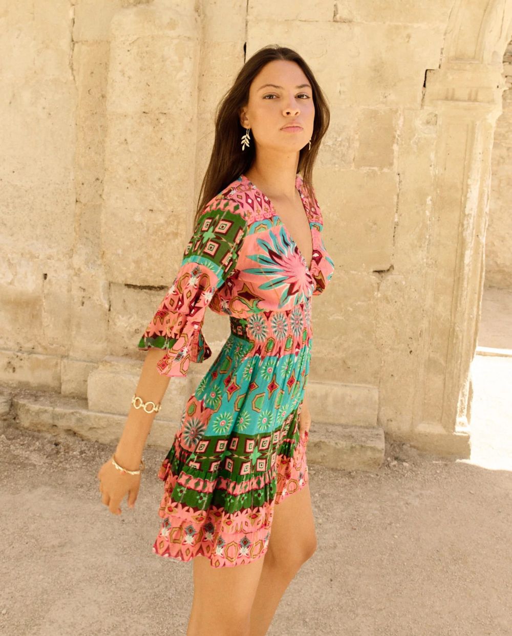 Vestido corto Goa rosa Piti Cuiti
