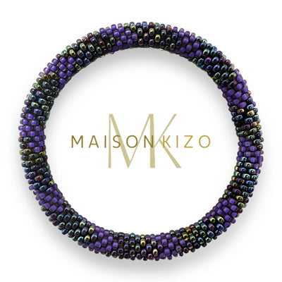 Pulsera nepalí irisada oscura
