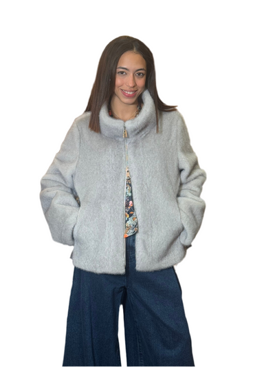 Chaqueta eco pelo gris SG405 Glox