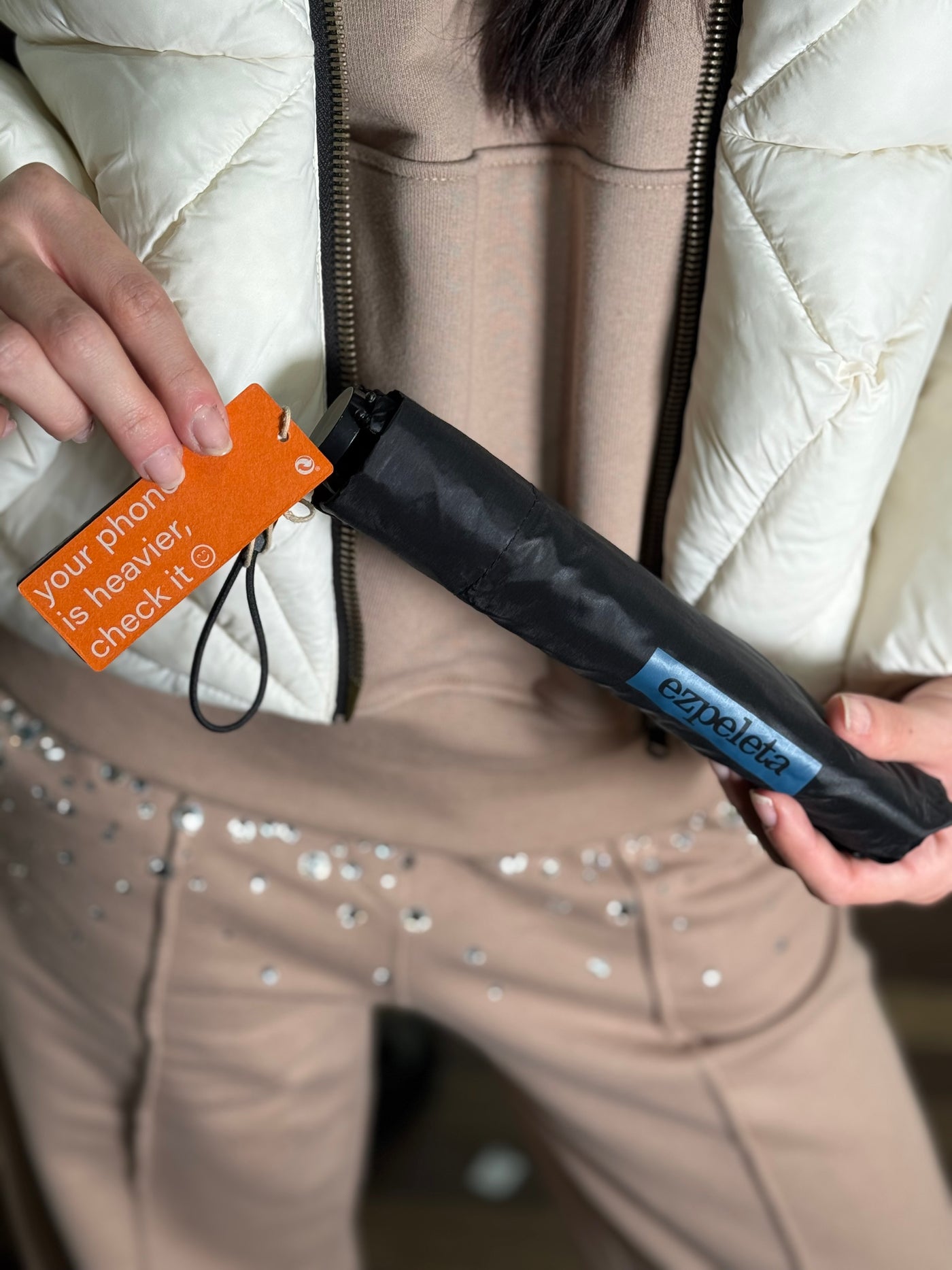 Paraguas 100gr ultralight negro Ezpeleta