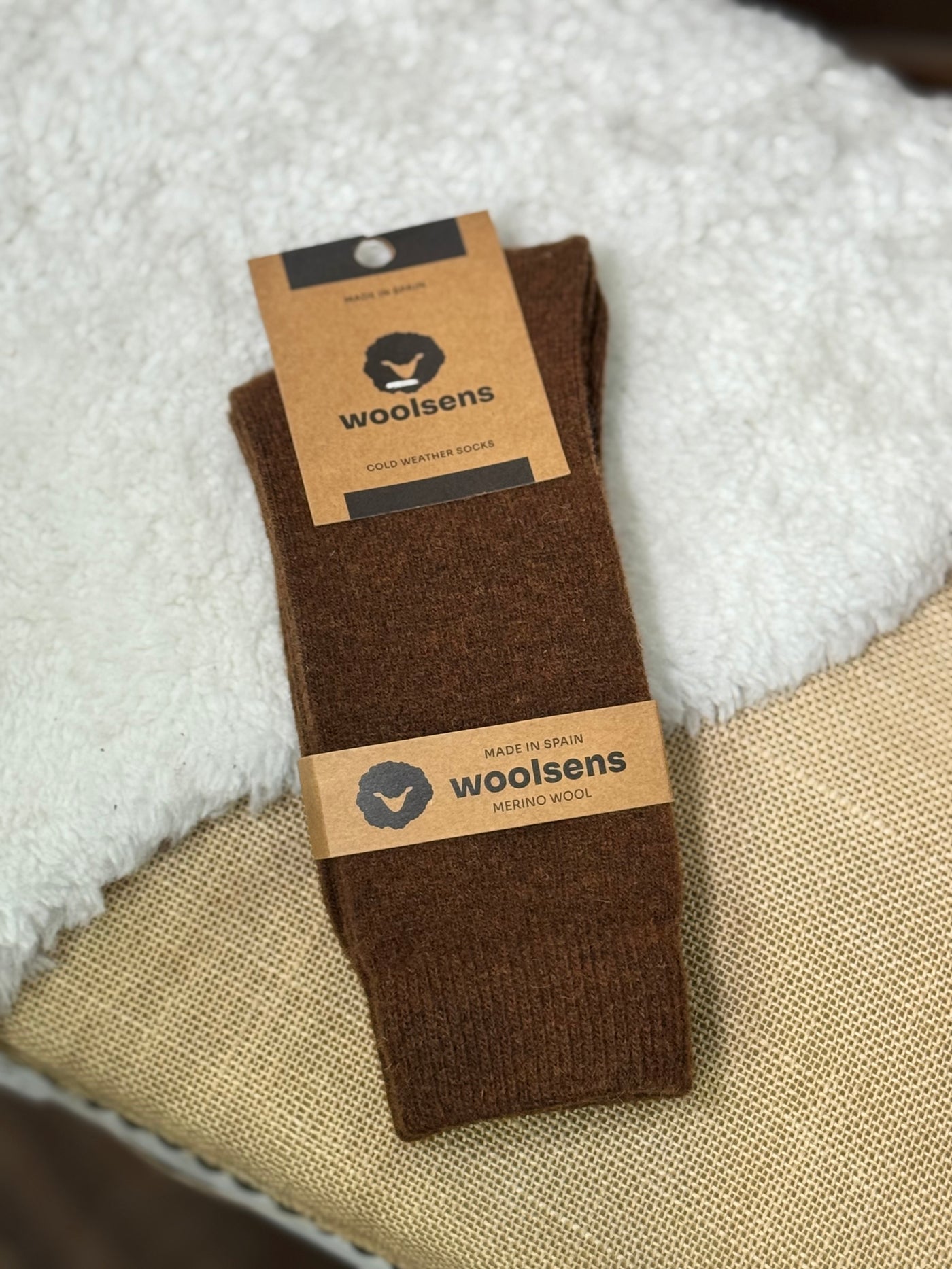 Calcetines lana merino Oslo tan Woolsens