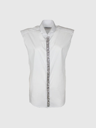 Camisa Smoking strass blanca Odi et Amo