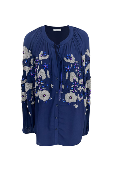 Blusa bordada a mano cristales Odi et Amo
