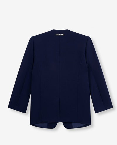 Blazer sin cuello marino Alix the label