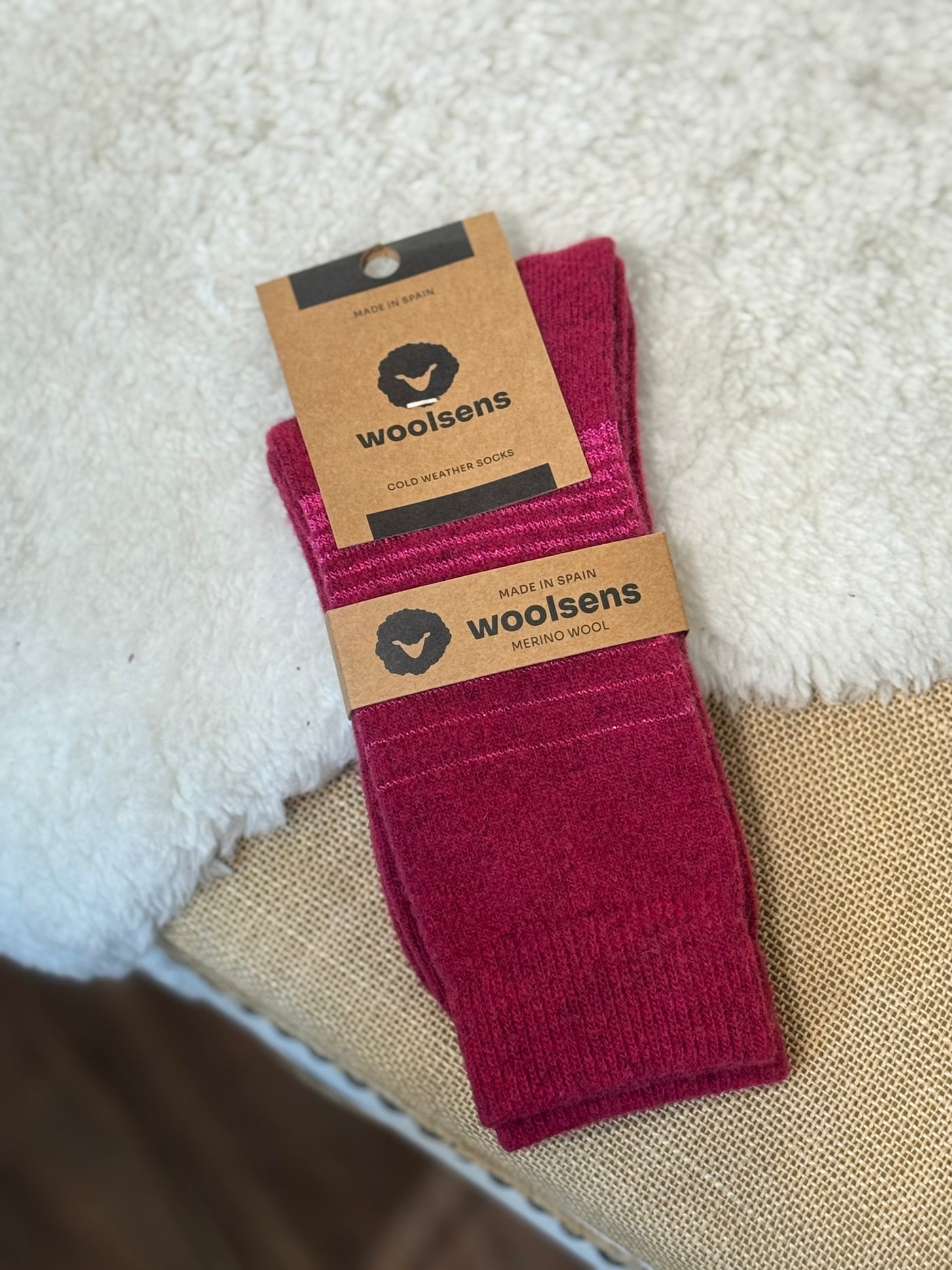 Calcetines Tokio Shine raspberry Woolsens