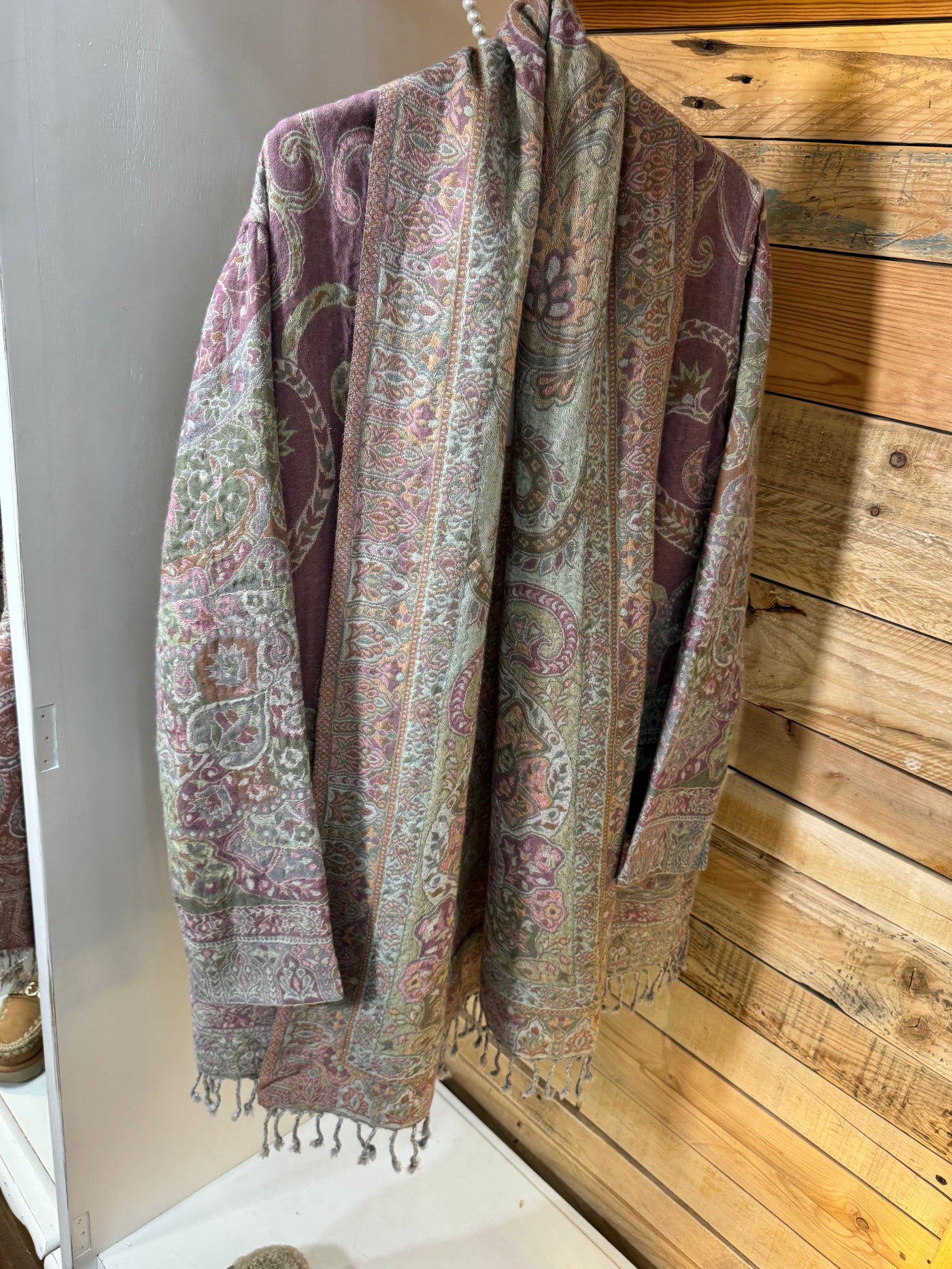 Chaqueta lana reversible lila Poc a Poc