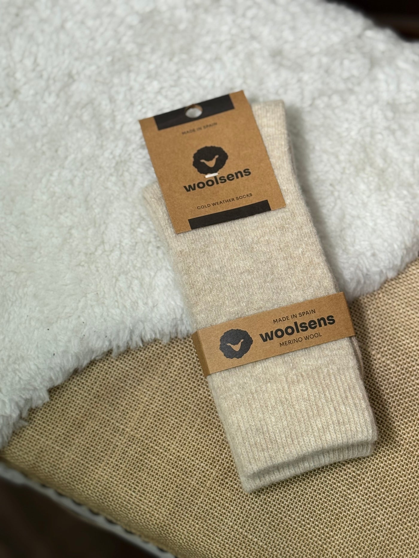 Calcetines lana merino Oslo sand Woolsens
