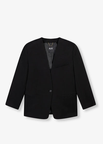 Blazer negro Alix the label