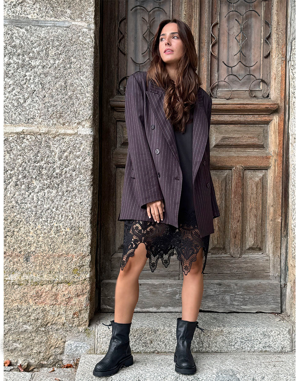 Blazer sastre oversized marrón Odi et Amo