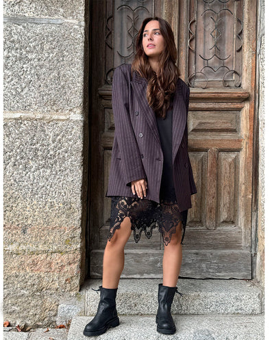Blazer sastre oversized marrón Odi et Amo