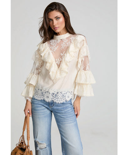 Blusa Flor de encaje Fetiche Suances
