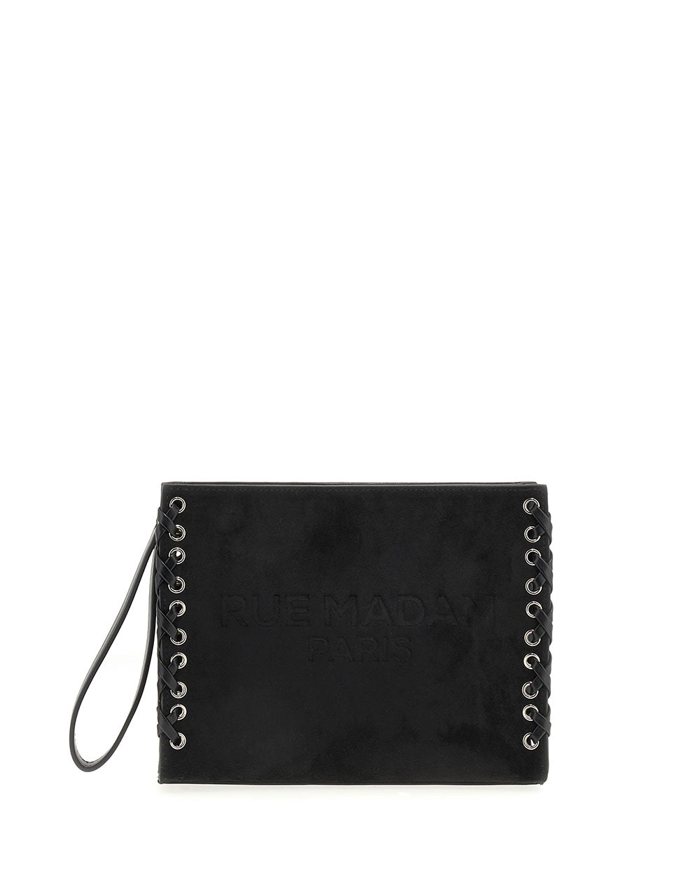Bolso Clutch Apache ante negro Rue Madam Paris